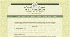 Desktop Screenshot of friends4everpetcrematory.com