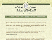 Tablet Screenshot of friends4everpetcrematory.com